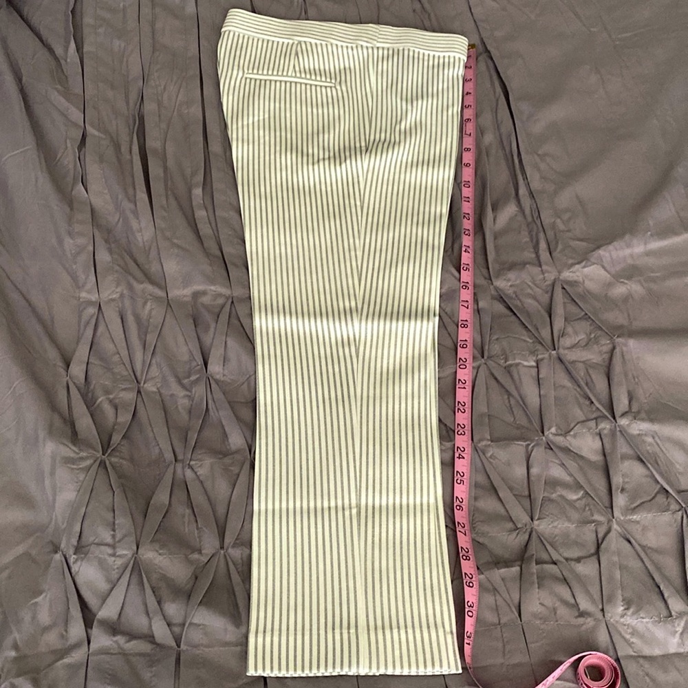 Amanda + Chelsea grey & cream pants, SIZE 4P